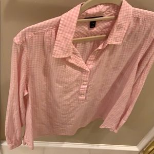 Ladies size 12 cotton long-sleeve blouse